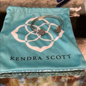 Kendra Scott Silver Druzy Bracelet